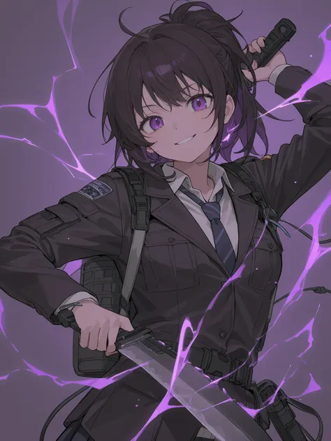 dark vibe、survival knife、bad smile、Armament、、high school students