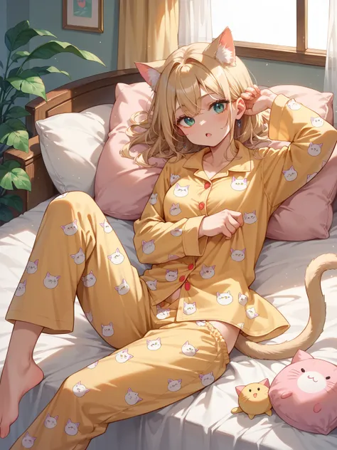 　banzai　Pillows fly through the air　Women　　　　Cat ears　Pajamas