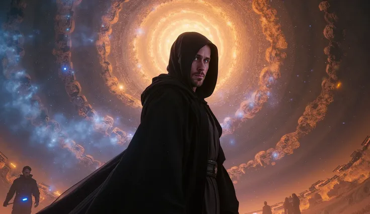 star wars, ryan_gosling A Force vision showing the past, present, and possible futures overlapping.