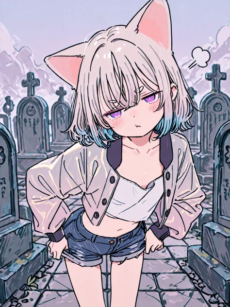 ((Kuroboshi Kouhaku style)), ((Masterpiece)), ((best quality, very aesthetic, absurdres, newest, detailed background, High Definition)), (8K), ((1girl)), (cute young girl), (Healthy Gaunt body, Textured skin, small chest, tilt head), ((platinum-gold hair))...