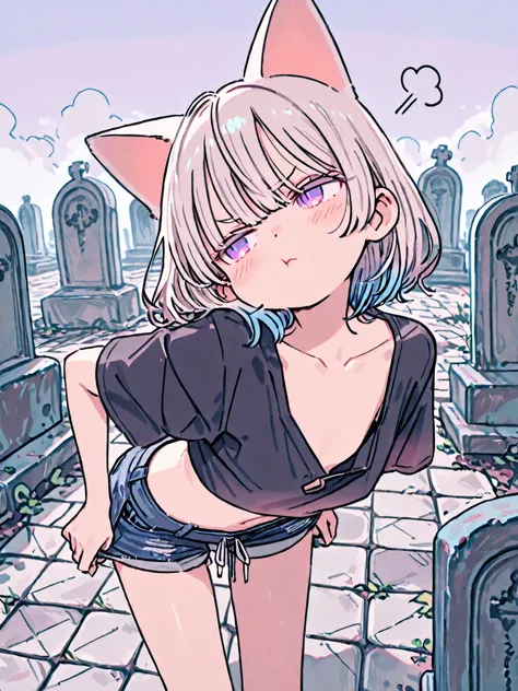((Kuroboshi Kouhaku style)), ((Masterpiece)), ((best quality, very aesthetic, absurdres, newest, detailed background, High Definition)), (8K), ((1girl)), (cute young girl), (Healthy Gaunt body, Textured skin, small chest, tilt head), ((platinum-gold hair))...