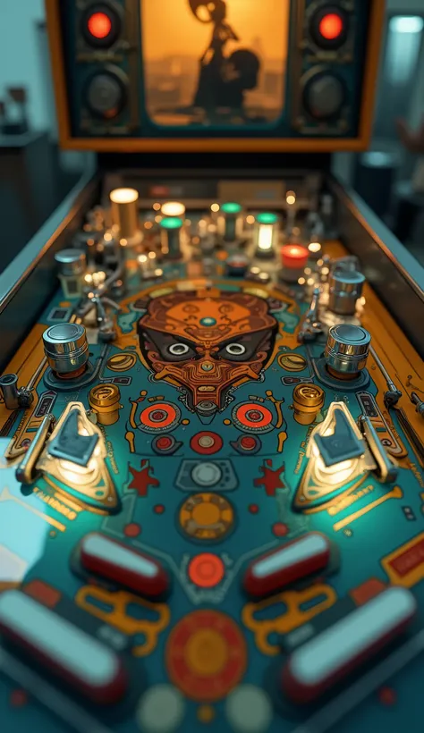 ピンボール機のclose-upで、there are lots of buttons,  pinball machine parts , close-upの詳細, close-up, 中間close-up shot,  Advanced Detailed Shots , 中間close-up, 超close-up, 細部までclose-up, medium close-up shot, close-up!!, medium close-up,  take a look at the details !, 詳...