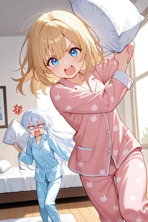 anime girls' pajamas and pillows
