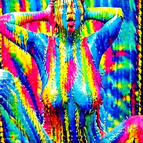 [Base:Realistic_JapaneseMix-v2.0] Colorful Paint Body 2