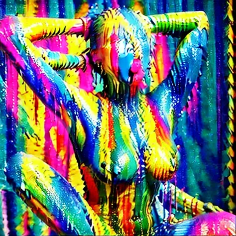 [yayoi_mix] Colorful Paint Body 2