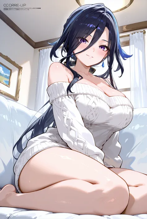 クロリンデ,Clorinde,


score_9, score_8_up , score_7_up , score_6_up , score_5_up ,
(masterpiece, best quality),ultra detailed,
megami magazine,light off,
BREAK

1 lady, clorinde \(genshin impact\),
purple eyes, low ponytail, long hair, black hair, earrings,
no...