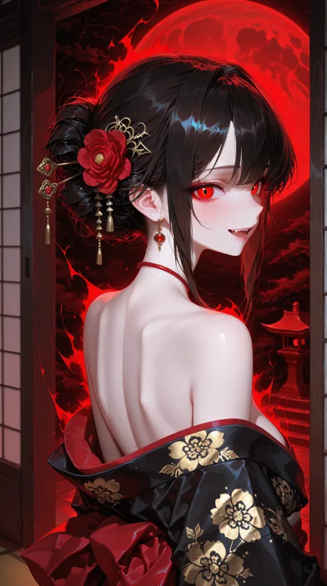 Red Moon and Kimono Vampire