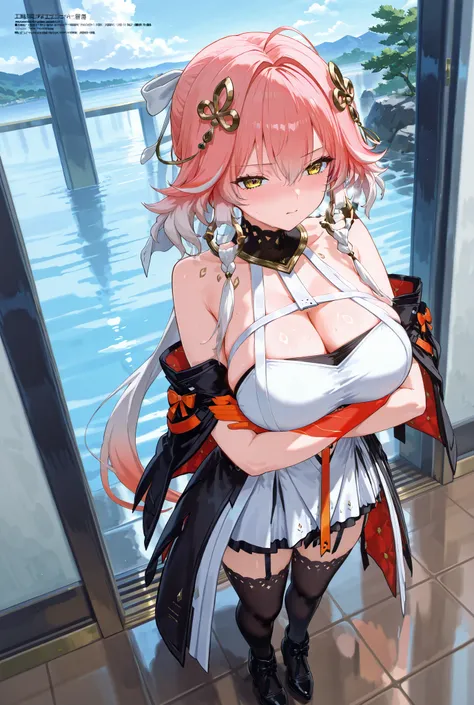長離,Changli

score_9, score_8_up , score_7_up , score_6_up , score_5_up ,
(masterpiece, best quality),ultra detailed,
megami magazine,
BREAK

changli-wuwa,WutheringWaves,
pink hair, white hair, multicolored hair, hair ornament,yellow eyes,long hair,

cleava...