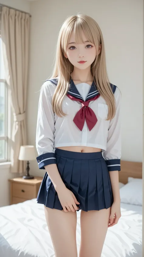 full nude、Japanese elementary school students、Mother and 、flat chested、Toddler、Show off your young 、short、Young eyes、standing figure、school、blonde long hair、Bedroom、The Uniform I almost took off、underwear