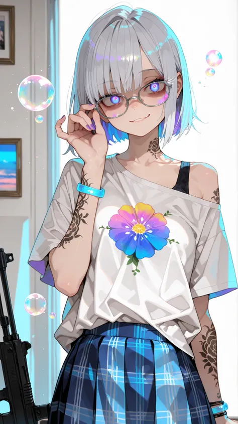 (Masterpiece, best quality:1.3), amazing quality, is very beautiful, ridiculous results, High Resolution, Newest, HDR, 8,000, cinematic lighting, Photo Writing, Closeup, 1 girl, Yandere, Fol001, KIA_, Silver Hair, Silver-eyed , silver lashes,Yandere,Arm ...