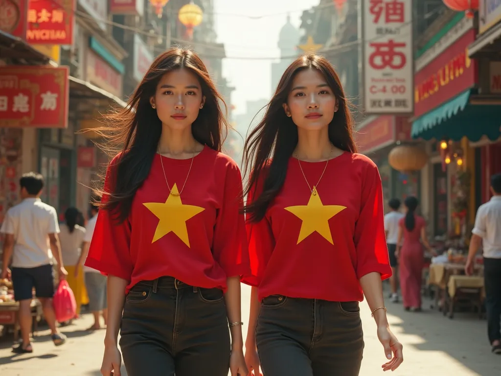 Hai cô gái Việt Nam