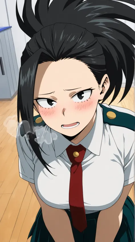 yaoyorozu momo,my hero academia
High quality ,  best quality , masterpiece,  High Resolution , detailed face( LoRA: yaoyorozu),anatomically correct, detailed hair Style( LoRA: yaoyorozu),anime Coloring
solo, 1 girl
, long hair, bangs, black hair, ponytail,...