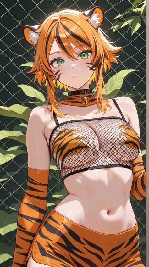 womanhood, tiger paint, Net Bra, 