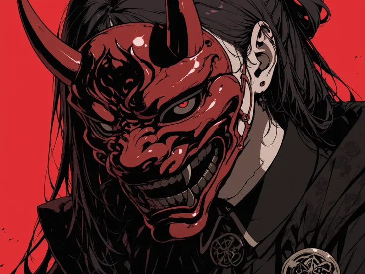 、Japanese demon mask、Bewitching