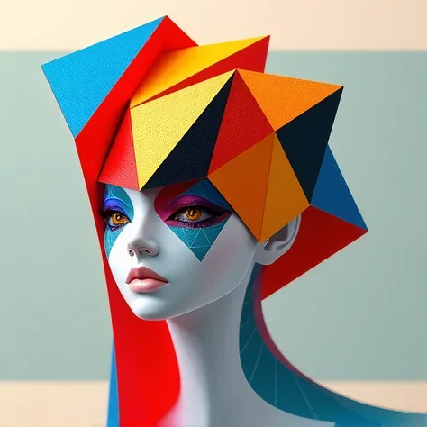 Geometry Model、Oil Eke Art、colorful、Artwork、COOL JAPAN