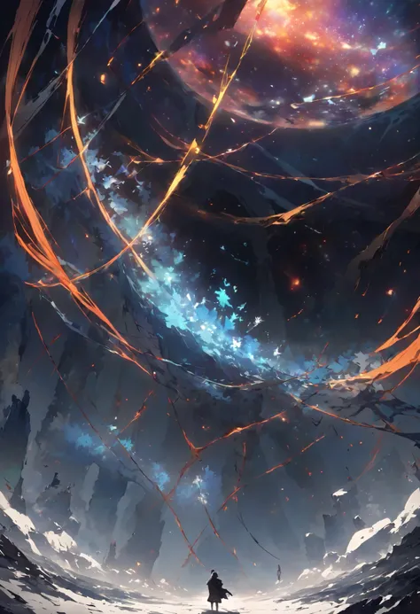 the environment is An immensity made of threads stretched in the void, Each thread is a broken link between two worlds. As they venture there, travelers can hear frozen thoughts Or walked in the memories of others. Some threads lead to pockets of alternate...