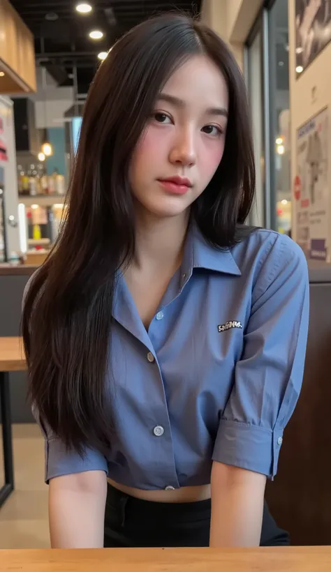 Realistic Teen Women Beautiful Face Black Long Hair Big Breasts Attractive Shape Looking At Camera 8K High Definition Sharp Focus Very High Detail Realistic Like Photo Natural Light Smooth Skin
Sitting in a modern loft-style restaurant next to Rama 9, she ...