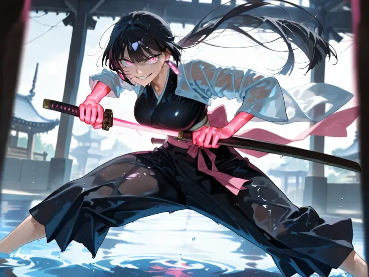 (anime coloring),(anime style),(masterpiece:1.2), (best quality:1.2), (very aesthetic:1.2), (absurdres:1.2), (detailed background:1.2),(newest),(highly detailed),(dynamic lighting), kagari hiyuki (kagurabachi),1girl, kagari hiyuki, black hair, long hair ha...