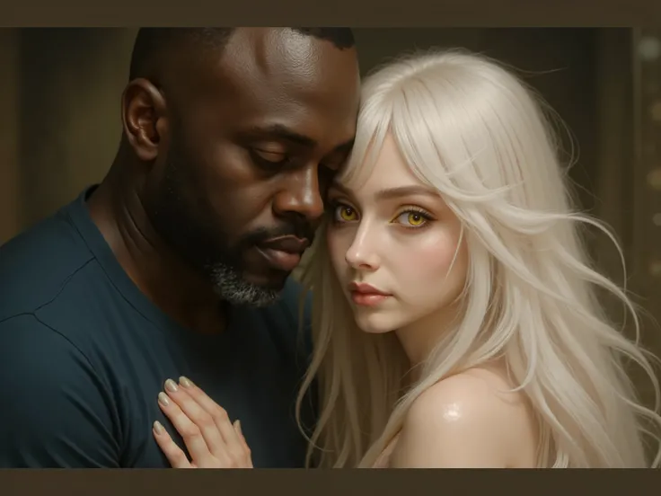 Os dois se amam, e se desejam demais. They're kissing intensely.