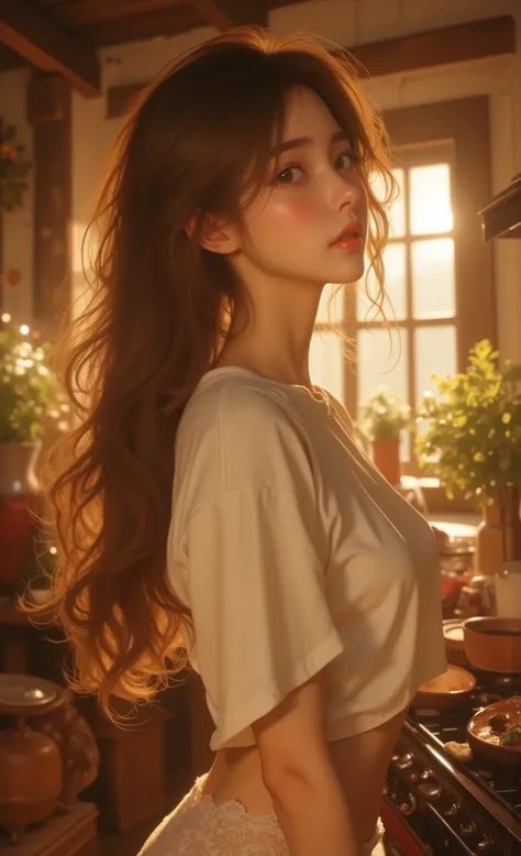 best quality, masterpiece, high sensitivity, high resolution, detailed depiction, Slender Woman, Imagine the same A beautiful girl, Pretty Idol, white pale skin,cute mouth, cute eye, high nose, beautiful CUP-G chests, Japanese model, very long hair,white s...