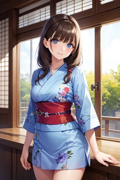 Recommendation, 
The hassle of traveling, in,long hair, [[blue eyes:2.0]], purple hair, bow, hair bow, (chubby),Mole, Mole under eye, Normal Breasts,Smile,
BREAK DRESS  ,BREAK、redいドレス、（ Blue Floral Kimono）,Colored、red、
taking a break in a Japanese-style room,There is a garden with a pond outside the window ,
you won't see viewers, (Cowboy Shots:1.5),
BREAK  (masterpiece:1.2), top quality, high resolution, Unity 8K壁紙, (Illustration:0.8), (beautiful detailed eyes:1.6), very detailed face, perfect lighting, very detailed CG, (perfect hands, Perfect Anatomy),, 


,,




、
.


,,,,
.

.


.
.


, ...

.
.
、, 


,( masterpiece, best quality, high resolution, ultra high resolution, pixel perfect, depth of field, 4K, RTTX10.0),
、Anegasaki Nene, shiny brown hair, beautiful brown eyes, smiling face, sparkling pupils, (fine grain), , highly detailed face,, (masterpiece:1.2, best quality), ((only1 girl)), ((cowboy shot))
