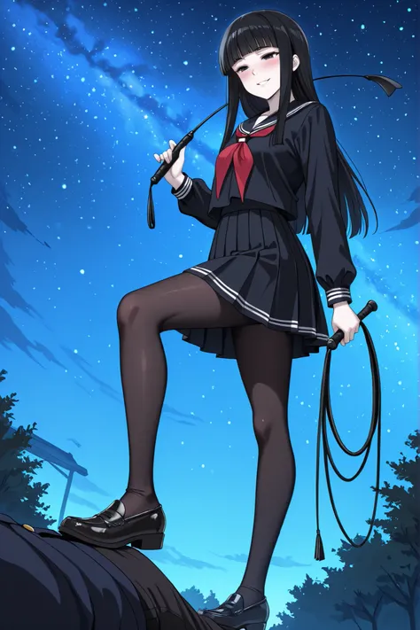 1 girl, beautiful girl,adult,18 years old,black eyes,black hair,long hair,blunt bangs,skinny,masterpiece,general,highres, ultra-detailed,very aesthetic,best quality ,best hands,best eyes,perfect anatomy,anime coloring,easynegative,anime style,white skin,bl...