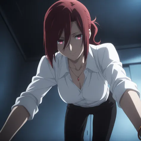 masterpiece, best quality, amazing quality, highres, absurdres, very aesthetic, high resolution, ultra detailed, perfect details, midnight,  solo, 8k, indoors, ufotable style, dark room,(),  from below, pov,
 
1girl, ufotable style, anime style,  (anime co...