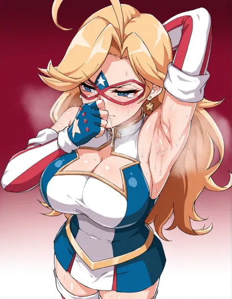 (masterpiece), best quality, (best illustration), amazing quality, very aesthetic, perfect body, shiny skin, perfect eyes, detail1eye, well-defined fingers, beautiful detailed face, source_anime, anime style, (((solo, 1girl, solo_focus))), kamenamerica, bl...