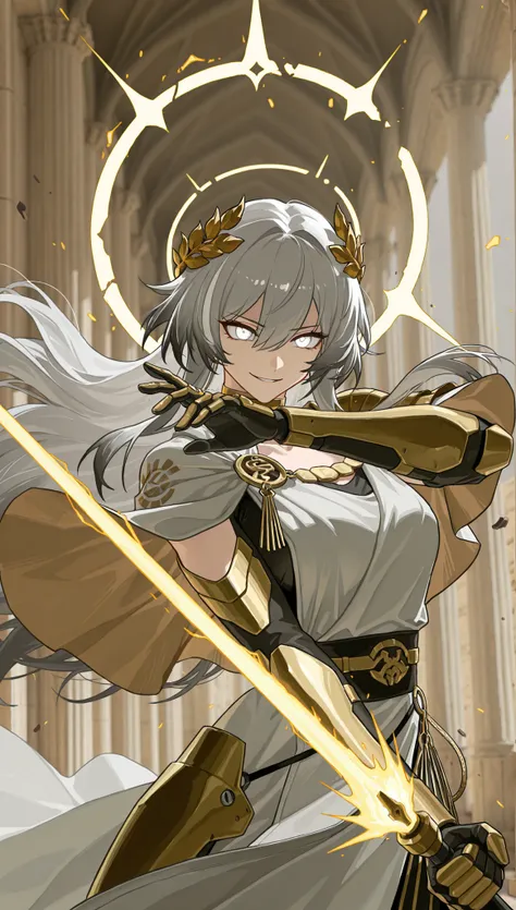 style of [arknights|(748cmstyle:0 . 5)], god rays, cinematic shot,mature, adult, adult woman, masterpiece, best quality, amazing quality, very aesthetic, high resolution, ultra-detailed, absurdres,
1girl, solo, upper body focus, medium shot, side shot, ang...