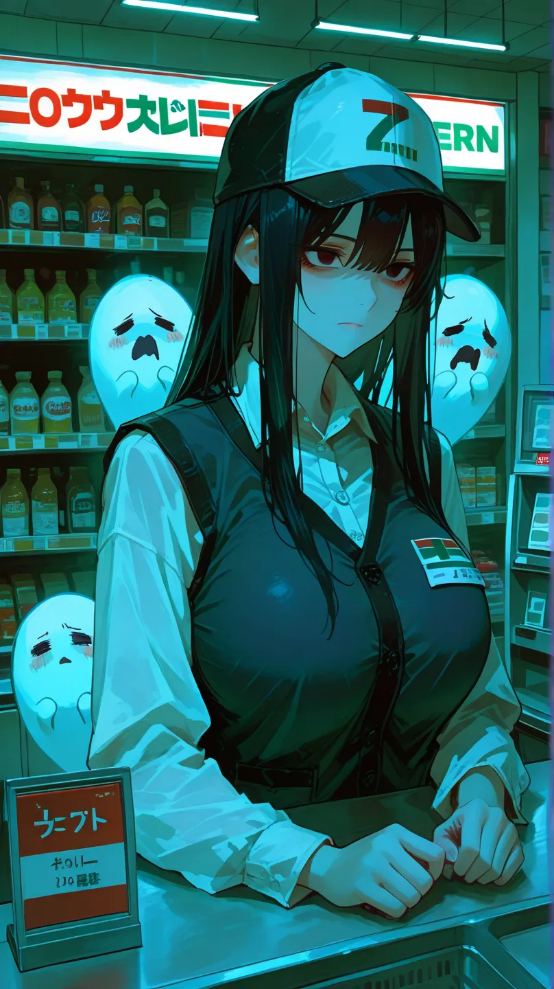 ghost girl in store...... kawaii