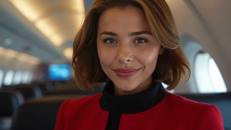 ​highest quality、table top、8k、best image quality、Award-winning work)、one beautiful woman、radiant beautiful skin , masterpiece、top-quality、The ultra -The high-definition、depth of fields、lens flare 1 girl、、brown hair、watching at  viewers glares, F cup  breas...