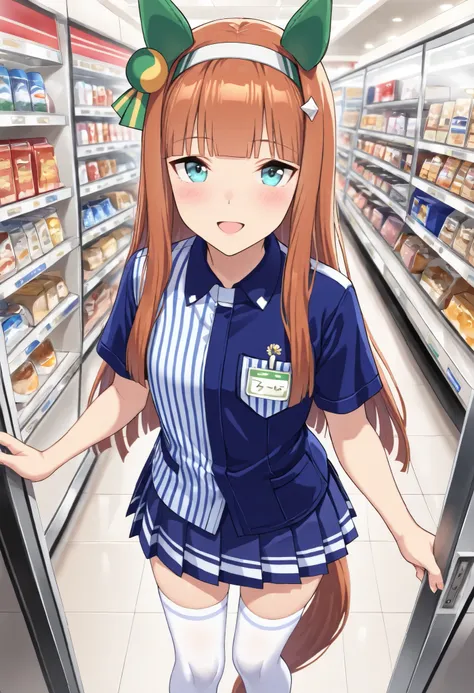 (masterpiece, best quality, perfect face:1.4), wide angle, silence suzuka \(umamusume\), horse ears, ear cover, white headband, small breasts, horse tail, tail on the lower back, proportional body, proportional,1 girl, beautiful hair, beautiful face, beaut...