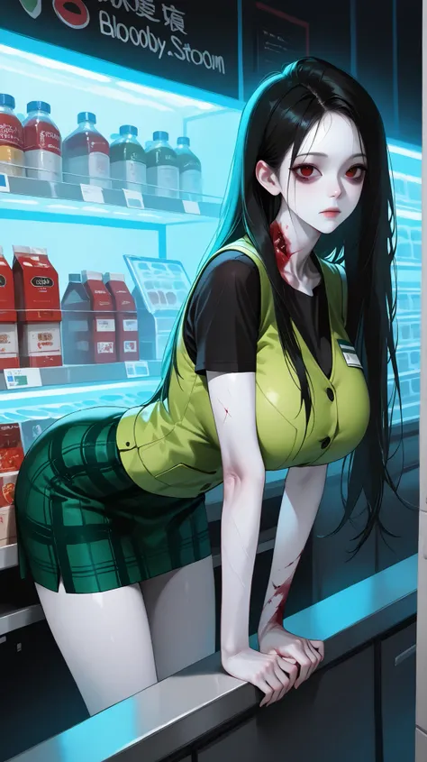 very aesthetic, 걸작, 고해상도, 8k 해상도, high contrast, (semi-realistic), newest, koreanai, best_quality, finely_detailed_eyes_and_detailed_face,PONYXL_CONCEPT_ThroughScreen_TheRingSadako_ownwaifu, CONCEPT_through_screen_ownwaifu, (1 girl), long_hair, straight_ha...