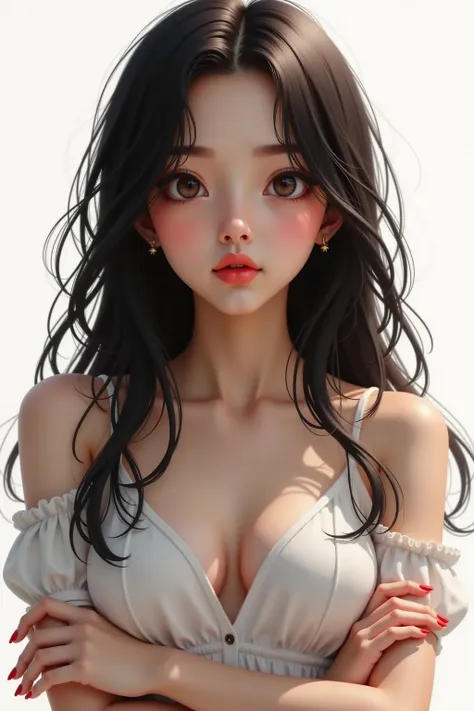 胸元で腕組する女性 v1.0