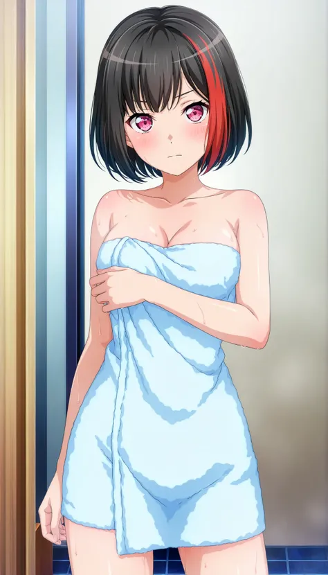 score_9, score_8_up, score_7_up, best quality, masterpiece, source_anime, anime coloring, anime screencap, official art 3d bang dream! official art 3d, Detailed eyes, Perfect hair, Perfect eyes, good eyes, shiny color, Head is all visible, highter, Towel,
...
