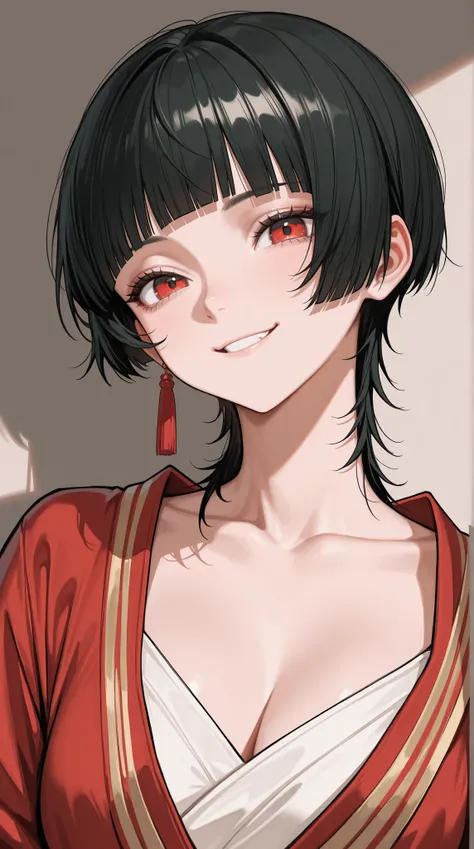 womanhood, Smile Yan, Bangs cut ,