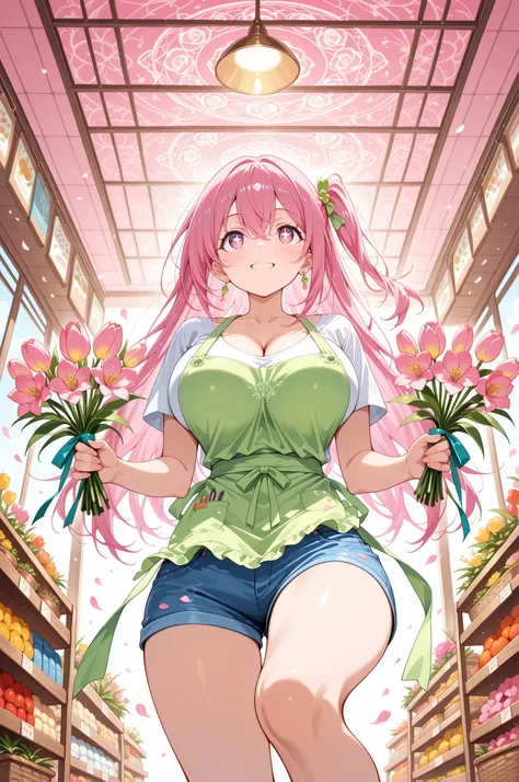 masterpiece, best quality, flat anime, score_9_up, score_8_up, score_7_up, illustration, anime artwork
BREAK
1girl, solo, 20-year-old Japanese adult woman, knee-up shot, dramatic low-angle shot from an angle below, looking up at her, vertical composition, ...