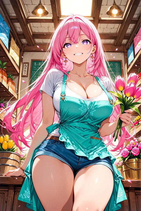 masterpiece, best quality, flat anime, score_9_up, score_8_up, score_7_up, illustration, anime artwork
BREAK
1girl, solo, 20-year-old Japanese adult woman, knee-up shot, dramatic low-angle shot from an angle below, looking up at her, vertical composition, ...