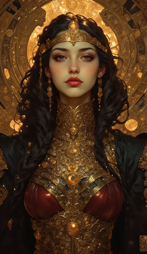 (masterpiece),(top quality),(Super Detailed),(super high resolution),(best illustration),8k.
Princess Ron,middle aged,Iraqi women,black hair,thick and plump lips,Gold Jewelry,Clear Face Veil, Luxurious Lingerie .
thick, plump lips,Dynamic Light,shiny,glitt...
