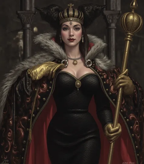  Yor Briar,  woman fluffy queen's cape,