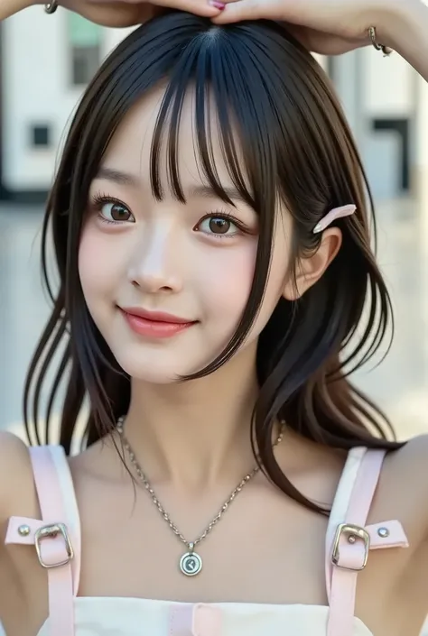 {{focus on the face: 1.8},{{focus on the eyes: 1.8}},{{Focus on the eyes:1.6}},{{{top quality: 1.8}}}, {top quality: 1.8}, {Bang:1.8}},,{natural makeup: 1.8},{{Clear Eyes: 1.8}, {Beautiful Fingertips:nail polish:1.8}, {professional lighting)}},{high-precis...
