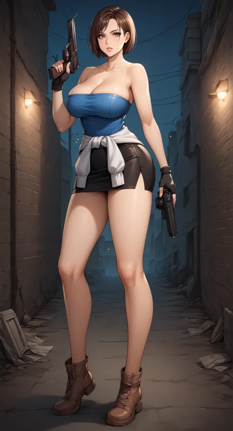 score_9, score_8_up, score_7_up, score_6_up, source_anime, full body, very short skirt, tiny skirt, side pose, half diagonal body pose to camera, camera viewing body diagonally , body turned to the side towards the viewer r, standing, side pose, side pose ...