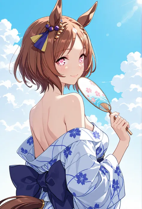 
{{{1woman:1.3}}}, ,{{{ Sakura Laurel:1.5,月桂樹のhair ornament,hair ornament,Flower-patterned eyes,flower-patterned eyes,Uma Musume:1.4,Horse Ears:1.4,Horse Tail,}}},{{{small breasts }}}{{{masterpiece}}},{{{top quality}}}, {{Super Detailed}},  {{very delicate...