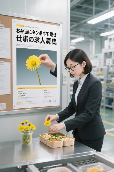 お弁当にタンポポを乗せる仕事の求人募集