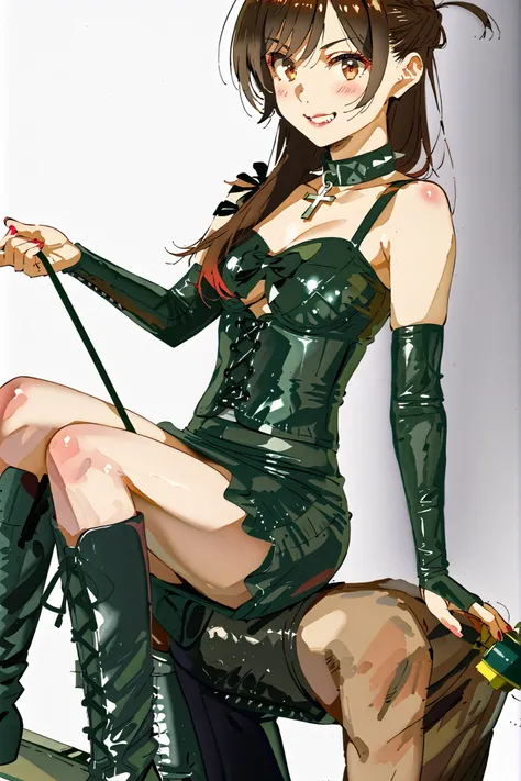 (((sitting cross-legged)))、Naked man on all fours:1.4、Woman sitting on naked man's back:1.4、a woman who takes the place of a chair:1.4、A man who is used by a woman as a human chair、human chair、Queen、((( 1 woman)))、(((solo:1.8)))、(((black latex elbow gloves...