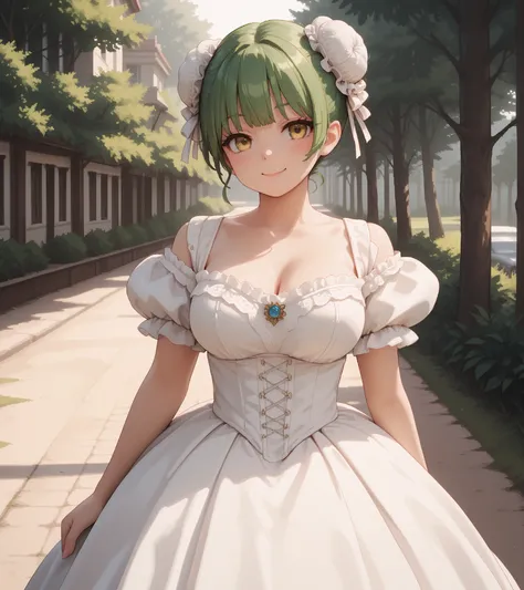 score_9, score_8_up, score_7_up, source_anime, solo, pixel art, 1girl, (bun cover, double bun), hoopdress BREAK
Large breasts, green hair BREAK short hair, double bun, (bun cover), yellow eyes BREAK
Victorian_dress, white dress BREAK
Looking at viewe...