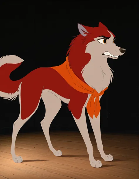 best quality, amazing quality, detailed, absurdres, photorealistic background, no lineart, very aesthetic, dynamic lighting, detailed face, detailed fur, detailed background,
canid, canine, mammal, angry, brown body, feral, fur, lowered tail, female, 1girl...