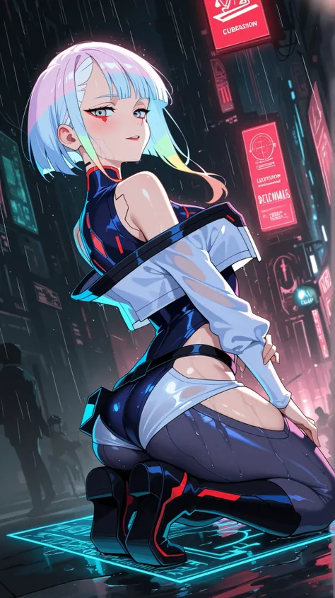 BREAK looking at viewer, BREAK (masterpiece:1.2), best quality, high resolution, unity 8k wallpaper, (illustration:0.8),extremely detailed face, perfect lighting, extremely detailed CG, (perfect hands, perfect anatomy),Cyberpunk church, neon crosses in fog...
