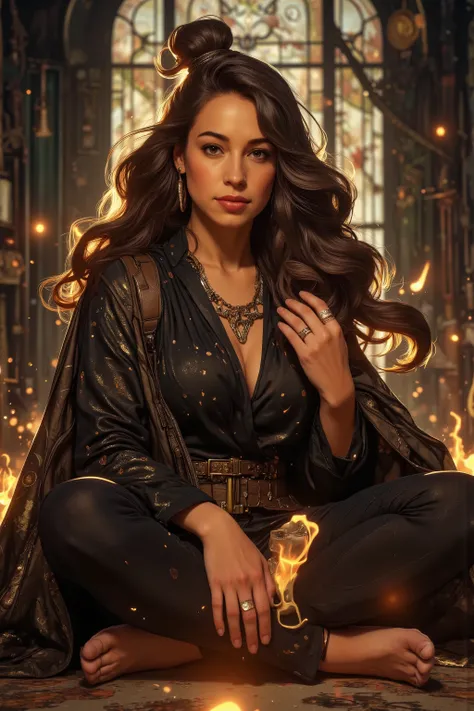 In a dimension ruled by pigtails, hairstyle defines status—and ahoge marks royalty. Highly defined body, highly defined muscles, extremely detailed realistic natural skin with skin pores, tanned skin, glimmering skin, perfect hands, perfect eyes, perfect f...