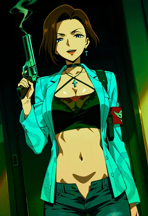 general,highres, ultra-detailed,very aesthetic,best quality ,best hands,best eyes,easynegative,
, anime cloring,anime screencap,
1girl solo,looking at viewer,,
Sophie Landel,brown_hair, short_hair, blue_eyes, lipstick, earrings, ,ear piercing, long hair, l...